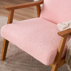 Home Comfort Mid Century Modern Wood Frame Accent Chair