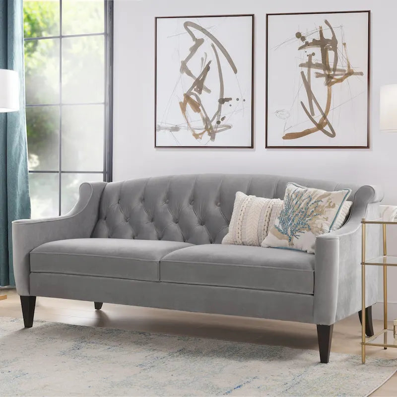 Jennifer Taylor Home Upholstered Tufted Sofa