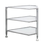 SEI Furniture Jensen Metal Corner Media TV Stand for TV's up to 33.25