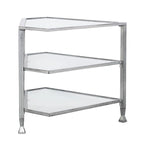 SEI Furniture Jensen Metal Corner Media TV Stand for TV's up to 33.25