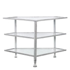 SEI Furniture Jensen Metal Corner Media TV Stand for TV's up to 33.25