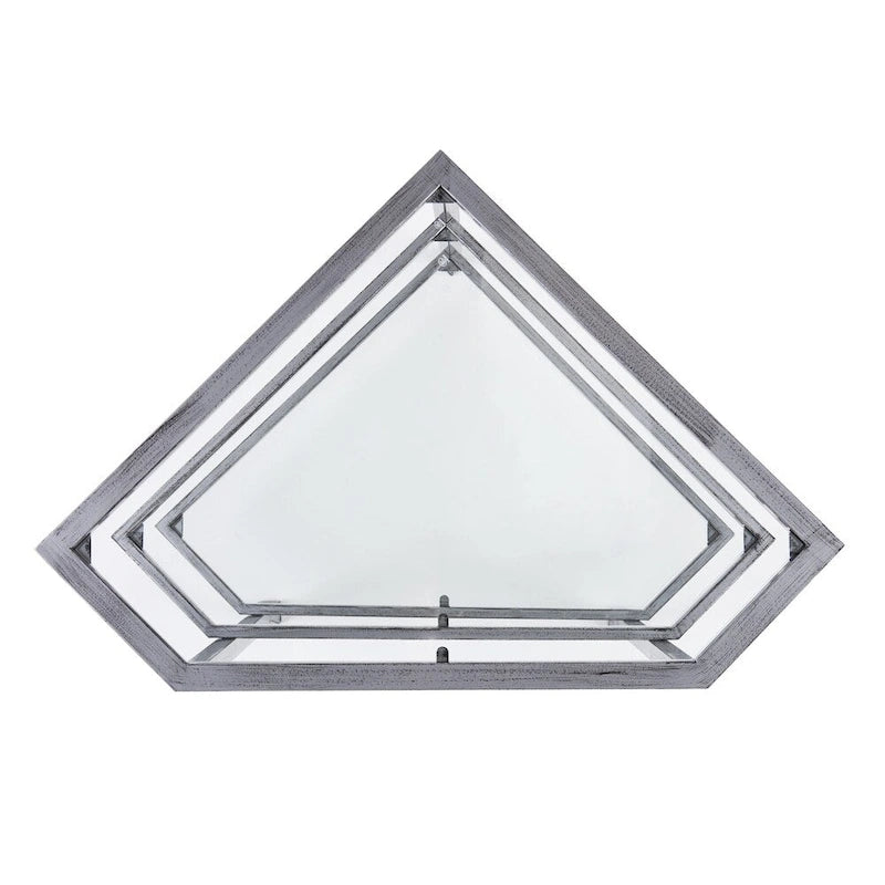 SEI Furniture Jensen Metal Corner Media TV Stand for TV's up to 33.25