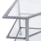 SEI Furniture Jensen Metal Corner Media TV Stand for TV's up to 33.25