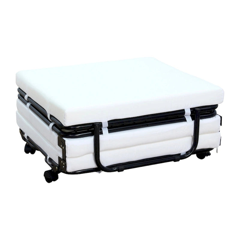HomCom Folding Sofa Ottoman Lounge Bed Sleeper