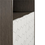 CosmoLiving by Cosmopolitan Olivia Grey Storage Cabinet