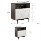 CosmoLiving by Cosmopolitan Olivia Grey Storage Cabinet
