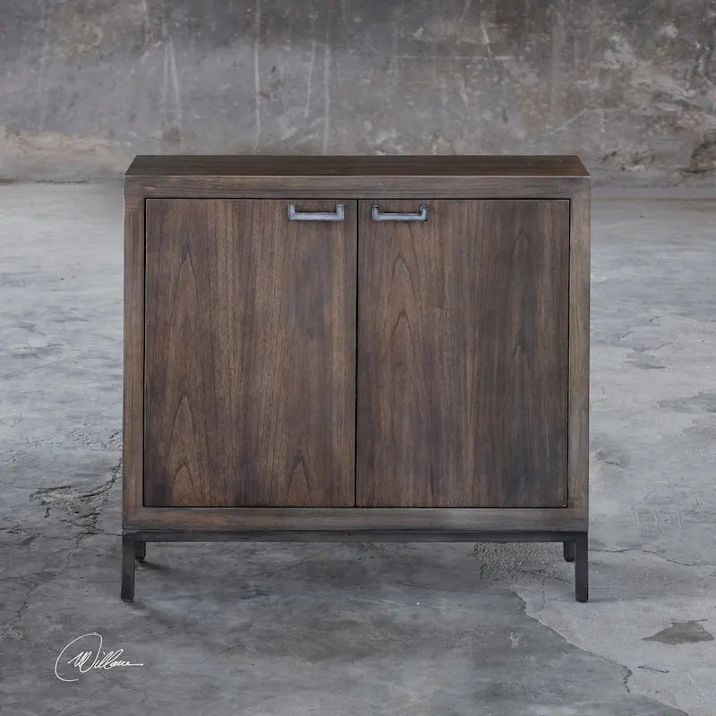 Uttermost Nadie Light Walnut Console Cabinet