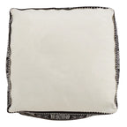 Floor Pouf With Dark Mudcloth Design
