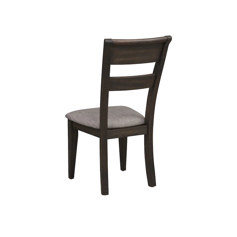 Double Bridge Dark Chestnut 7 Piece Trestle Table Set
