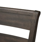 Double Bridge Dark Chestnut 7 Piece Trestle Table Set