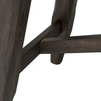 Double Bridge Dark Chestnut 7 Piece Trestle Table Set