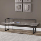 Uttermost Herbert Antique White Reclaimed Wood Bench