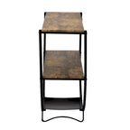 Merax Rustic Industrial Design Demilune Shape Console Table