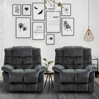 Manual Reclining Fabric Recliner and Single Sofa