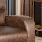 Manual Reclining Fabric Recliner and Single Sofa