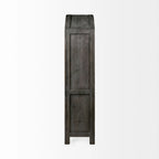 Barrett Dark Grey Solid Wood Display Cabinet