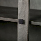 Barrett Dark Grey Solid Wood Display Cabinet