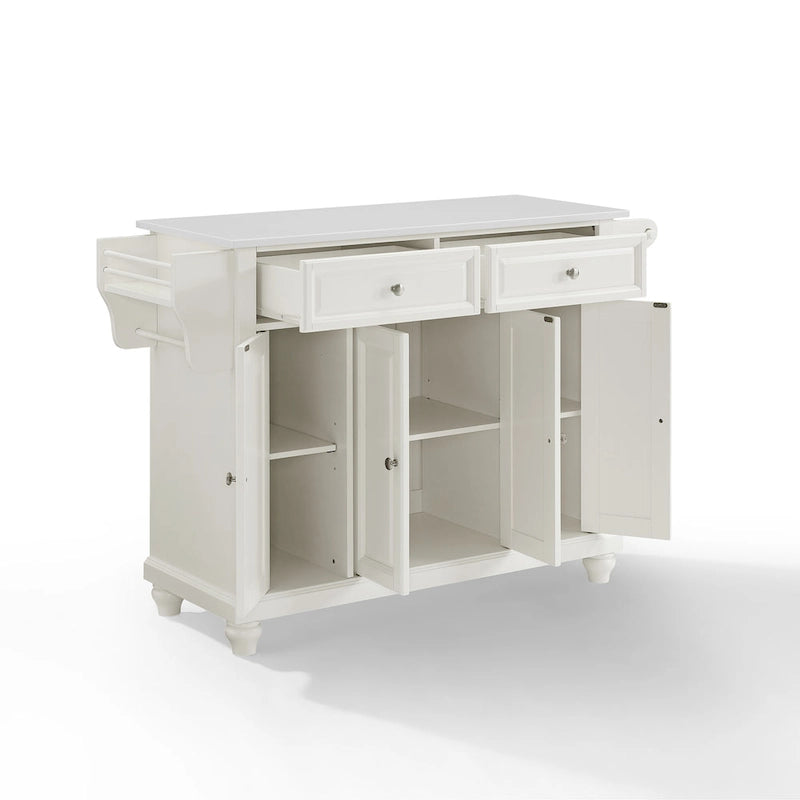 Crosley Cambridge Granite Top Full Size Kitchen Island/Cart - 51.5 W x 18 D x 36 H