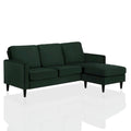 CosmoLiving by Cosmopolitan Strummer Velvet Reversible Sectional Sofa