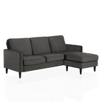 CosmoLiving by Cosmopolitan Strummer Velvet Reversible Sectional Sofa