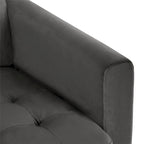 CosmoLiving by Cosmopolitan Strummer Velvet Reversible Sectional Sofa