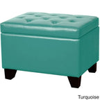 Julian Rectangular Bonded Leather Storage Ottoman