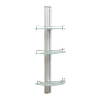 Organize It All 3 Tier Half Moon Glass Shelf - 11.5x6.7x30.5
