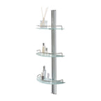 Organize It All 3 Tier Half Moon Glass Shelf - 11.5x6.7x30.5