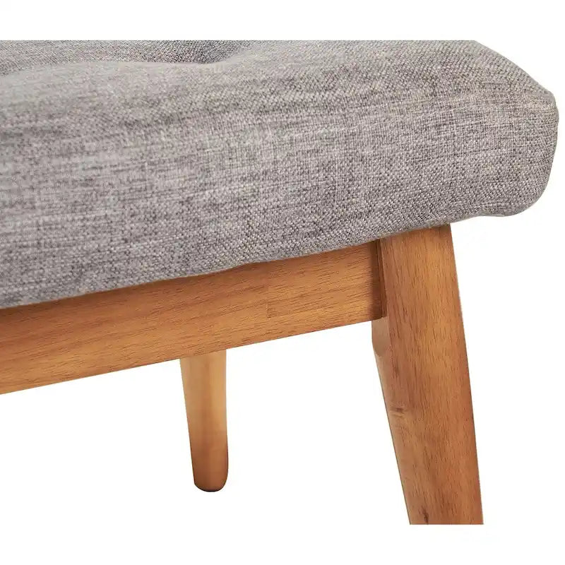 Crosley Landon Upholstered Bench In Acorn - 43.25  W x 16  D x 16.88  H