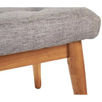 Crosley Landon Upholstered Bench In Acorn - 43.25  W x 16  D x 16.88  H