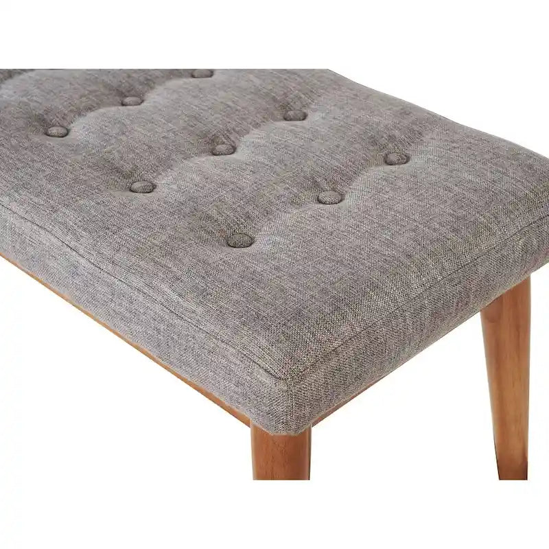 Crosley Landon Upholstered Bench In Acorn - 43.25  W x 16  D x 16.88  H