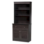 Traditional Dark Brown Wood Kitchen Storage by Baxton Studio