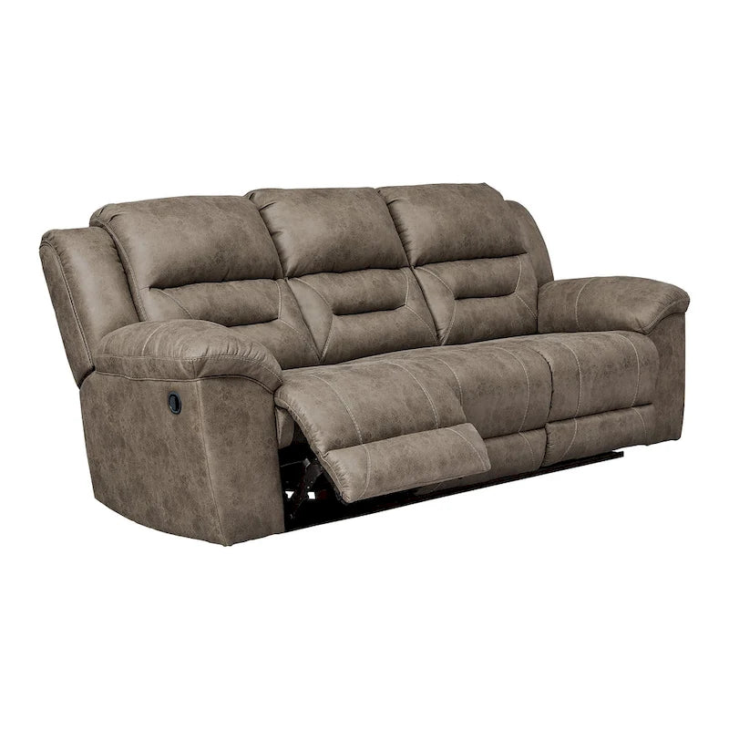 Stoneland Contemporary Reclining Sofa Fossil