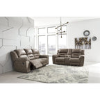 Stoneland Contemporary Reclining Sofa Fossil