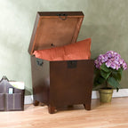 SEI Furniture Liatris Espresso Trunk Side Table