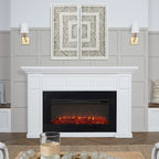 Alcott 75  Landscape Electric Fireplace by Real Flame