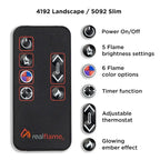 Alcott 75  Landscape Electric Fireplace by Real Flame