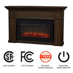 Alcott 75  Landscape Electric Fireplace by Real Flame