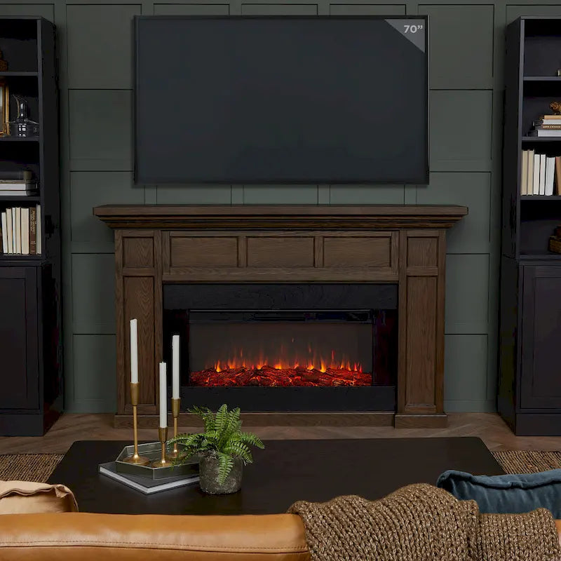 Alcott 75  Landscape Electric Fireplace by Real Flame