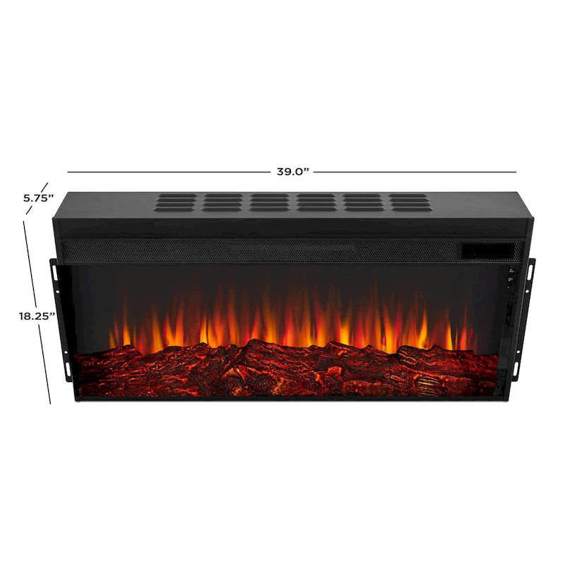Alcott 75  Landscape Electric Fireplace by Real Flame