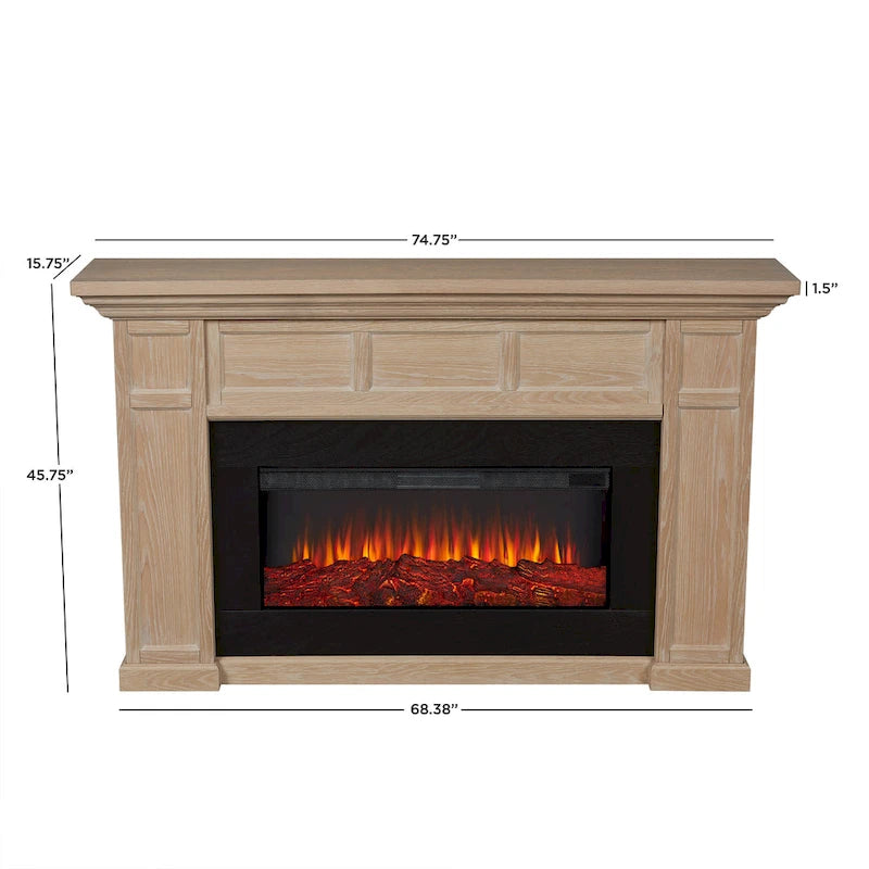 Alcott 75  Landscape Electric Fireplace by Real Flame