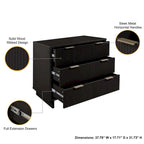 Manhattan Comfort 2-Piece Granville Modern Solid Wood Standard Dresser and Nightstand Set