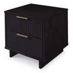 Manhattan Comfort 2-Piece Granville Modern Solid Wood Standard Dresser and Nightstand Set