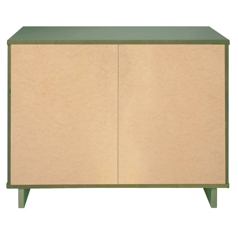 Manhattan Comfort 2-Piece Granville Modern Solid Wood Standard Dresser and Nightstand Set