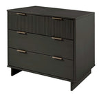 Manhattan Comfort 2-Piece Granville Modern Solid Wood Standard Dresser and Nightstand Set