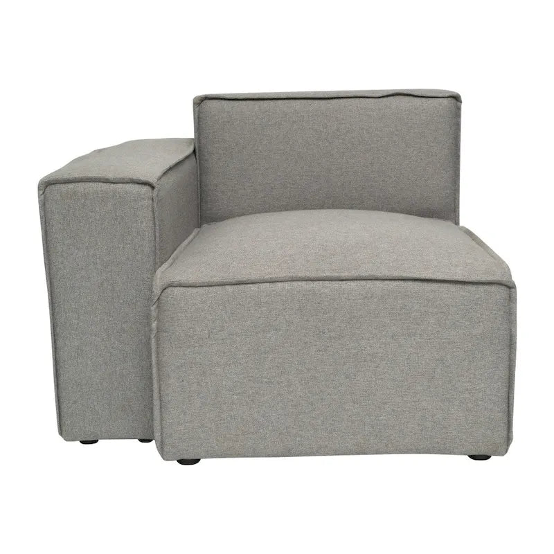 Contemporary Modular Sectional Sofa Left Side Chair with Armrest