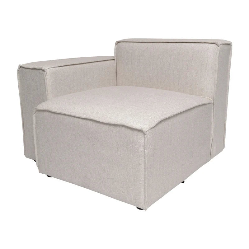 Contemporary Modular Sectional Sofa Left Side Chair with Armrest