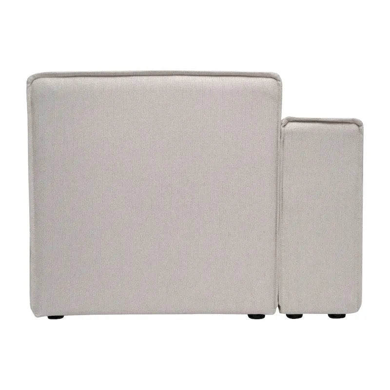 Contemporary Modular Sectional Sofa Left Side Chair with Armrest