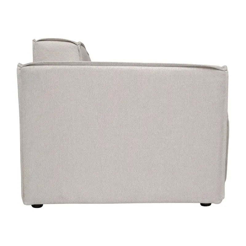 Contemporary Modular Sectional Sofa Left Side Chair with Armrest