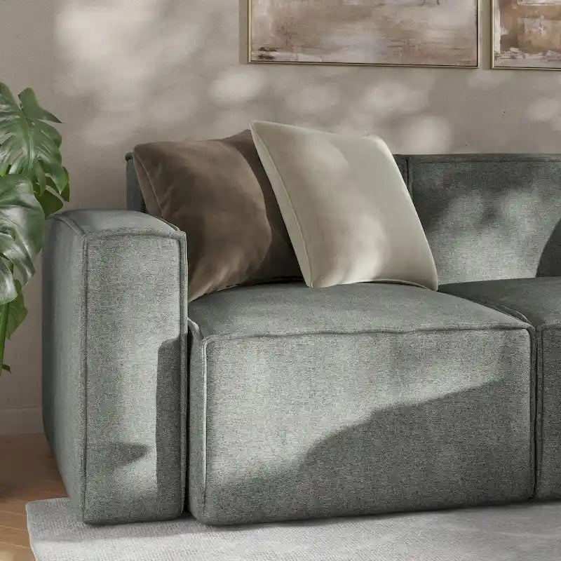 Contemporary Modular Sectional Sofa Left Side Chair with Armrest